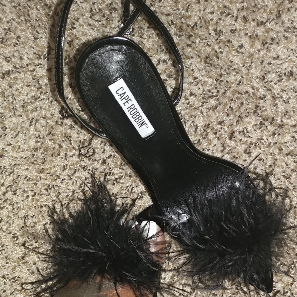 Fur Toe Pointy Heels